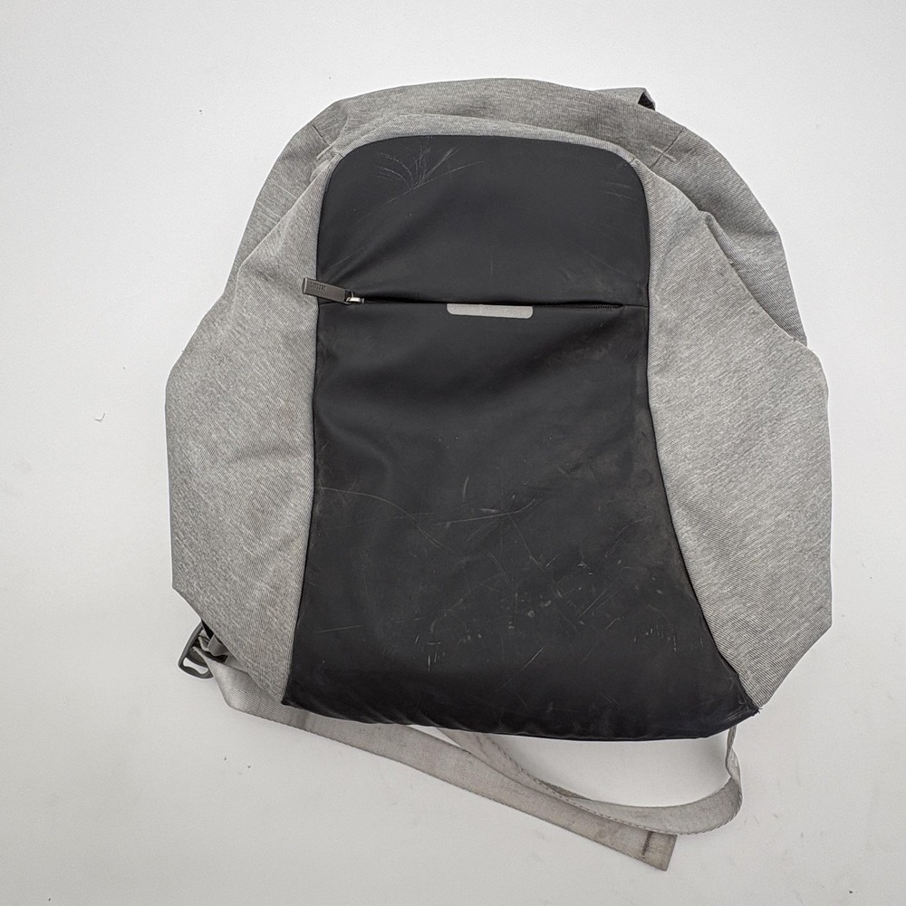 Oscaurt Gray 18" Anti Theft Laptop Backpack USB Port Soft Case Men Travel Bag